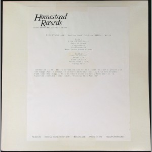 NICE STRONG ARM Reality Bath (Homestead Records – HMS 084) USA 1987 Test-Pressing LP (Alternative Rock, Post Rock, Indie Rock)
